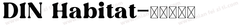 DIN Habitat字体转换